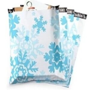 Blue Snowflake ❄️ 10x13 Poly mailers  20pk
